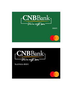 photo of cnb bank's debit mastercards for digital wallet
